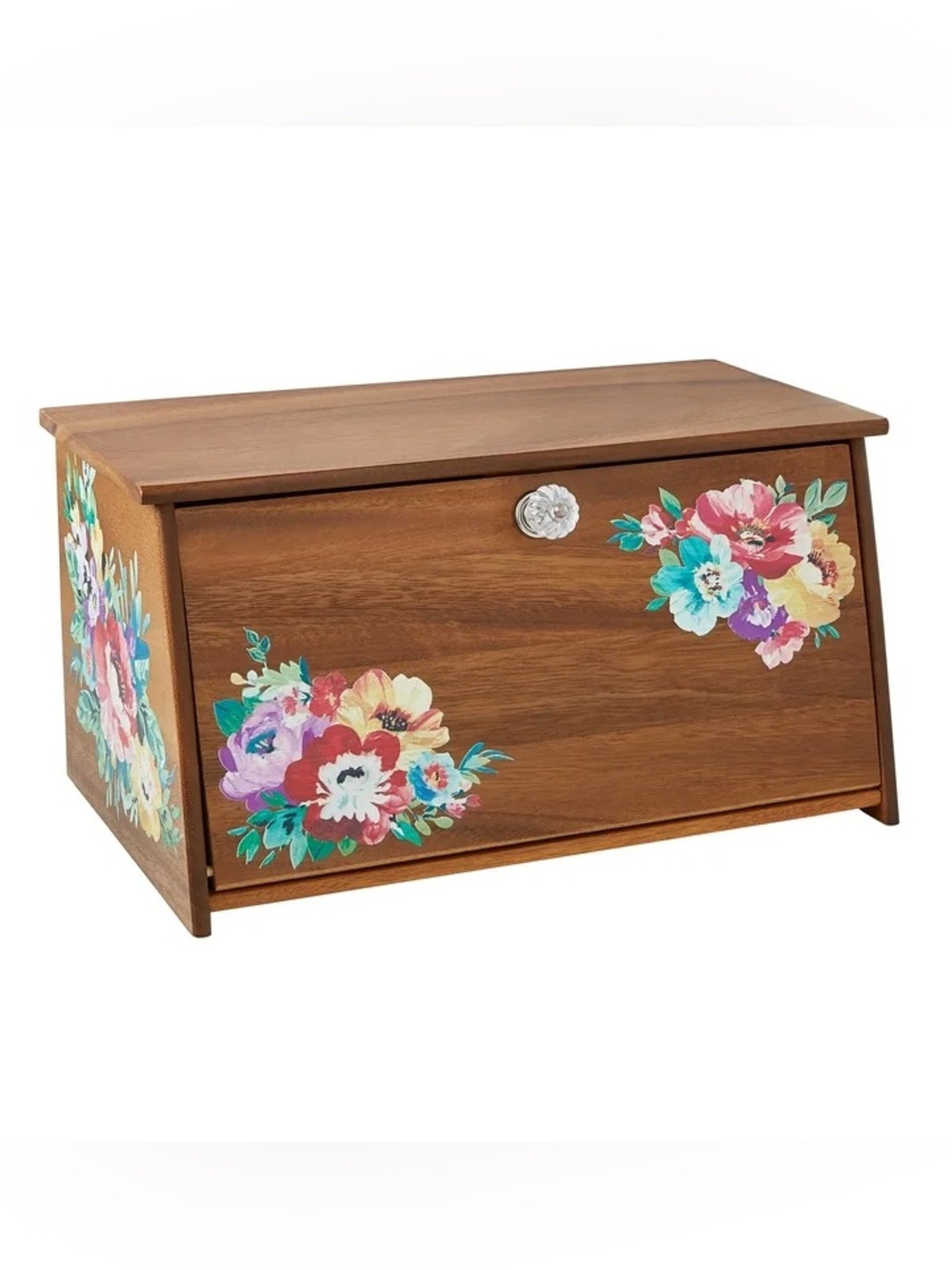 The Pioneer Woman Sweet Romance Acacia Wood Bread Box